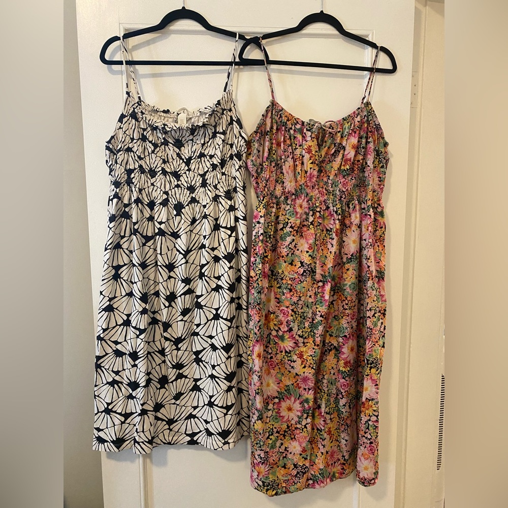 H&M BUNDLE of 2 lightweight midi dresses - Both XL